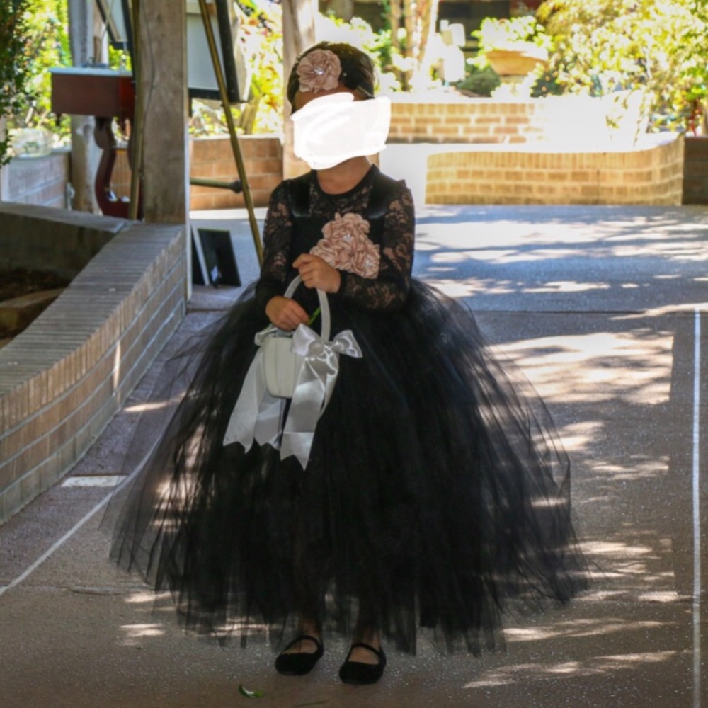 Flower girl tulle dress